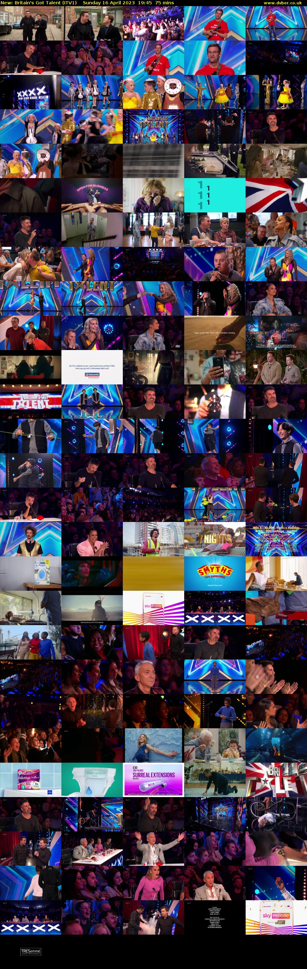 Britain's Got Talent (ITV1) Sunday 16 April 2023 19:45 - 21:00