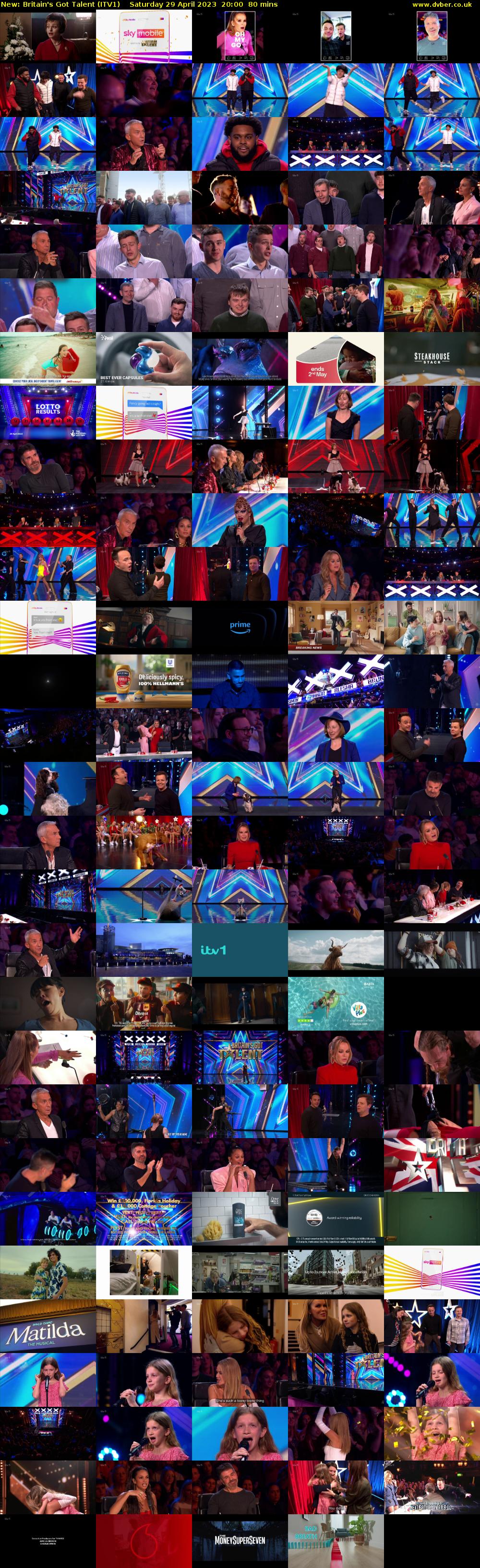 Britain's Got Talent (ITV1) Saturday 29 April 2023 20:00 - 21:20