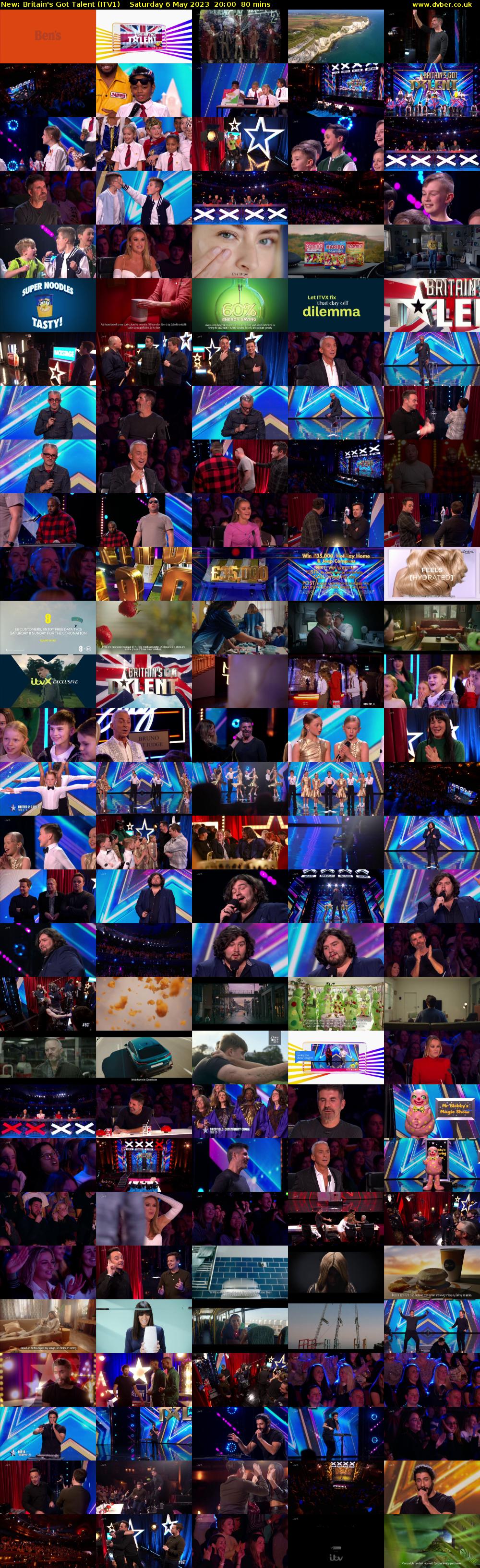 Britain's Got Talent (ITV1) Saturday 6 May 2023 20:00 - 21:20