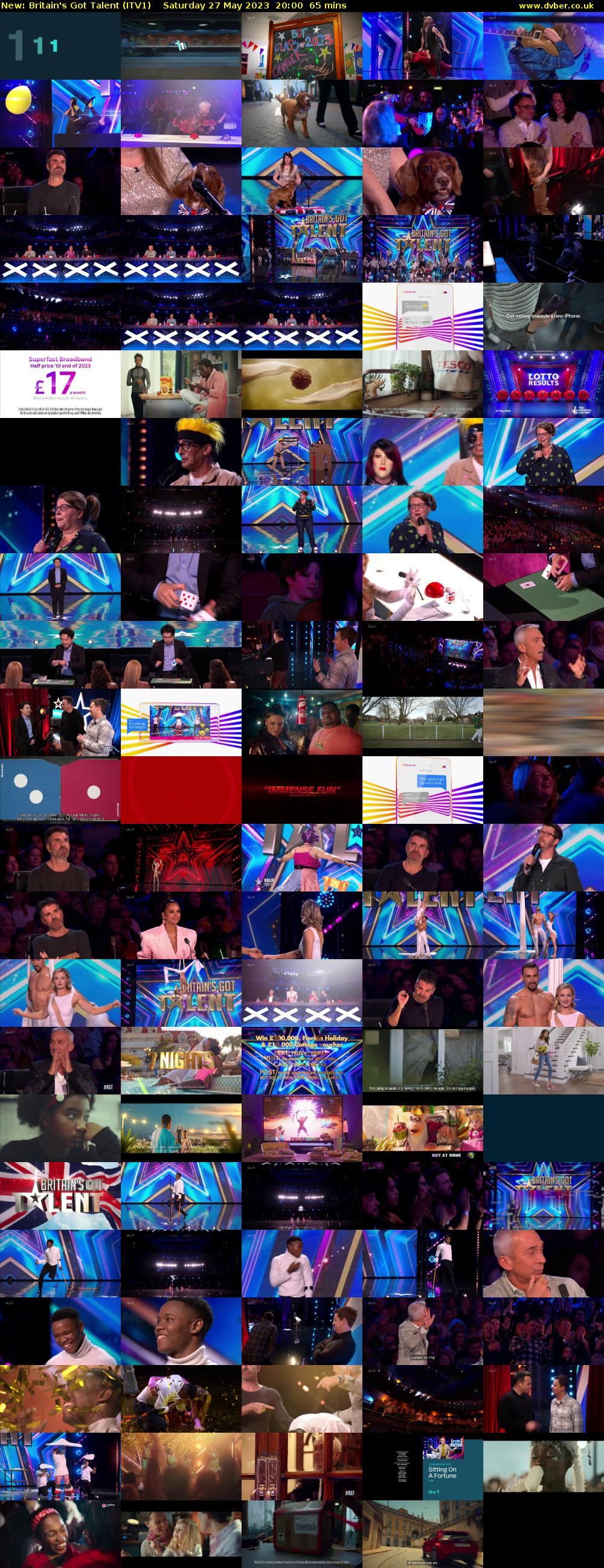Britain's Got Talent (ITV1) Saturday 27 May 2023 20:00 - 21:05