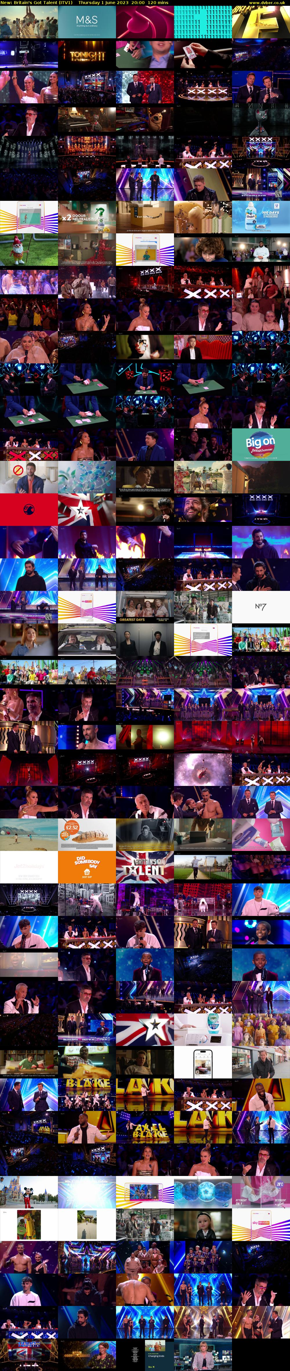 Britain's Got Talent (ITV1) Thursday 1 June 2023 20:00 - 22:00