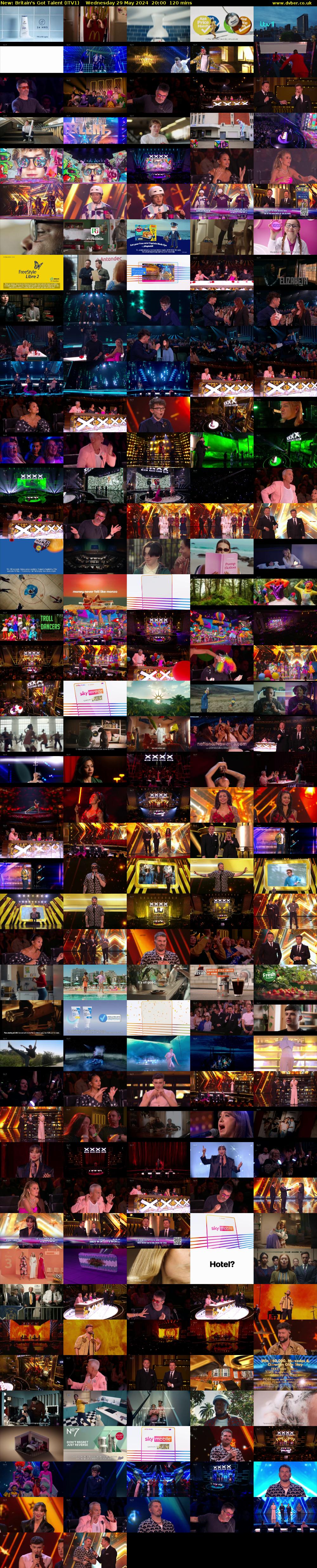 Britain's Got Talent (ITV1) Wednesday 29 May 2024 20:00 - 22:00