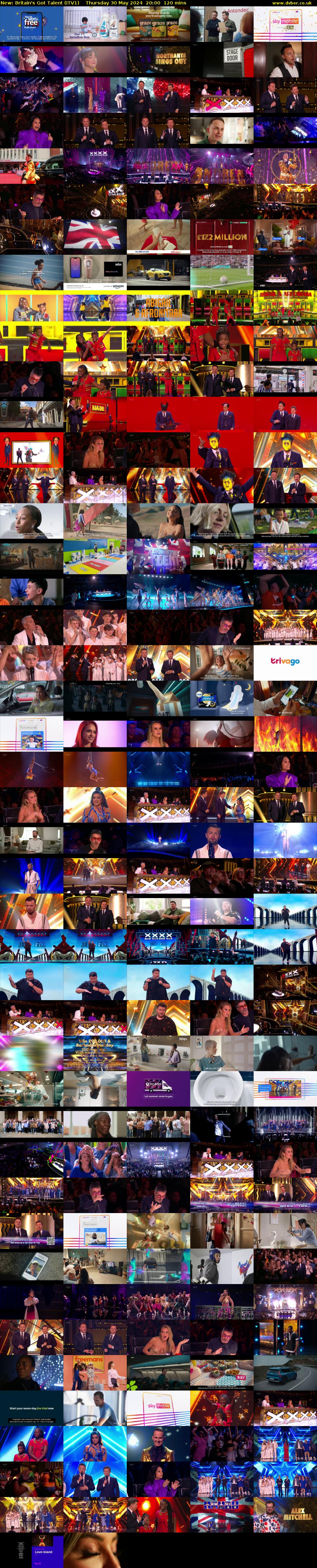 Britain's Got Talent (ITV1) Thursday 30 May 2024 20:00 - 22:00