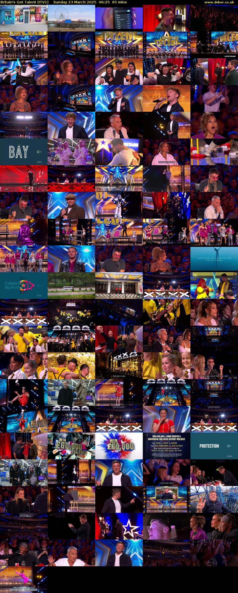 Britain's Got Talent (ITV1) Sunday 23 March 2025 06:25 - 07:30