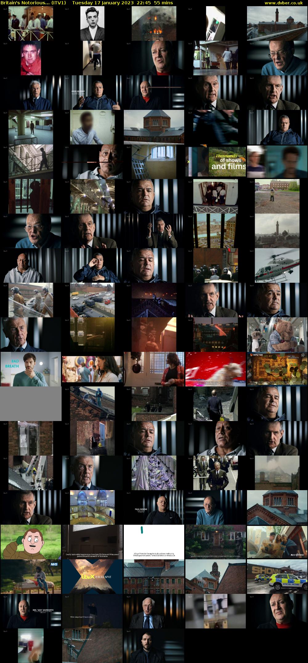 Britain's Notorious... (ITV1) Tuesday 17 January 2023 22:45 - 23:40