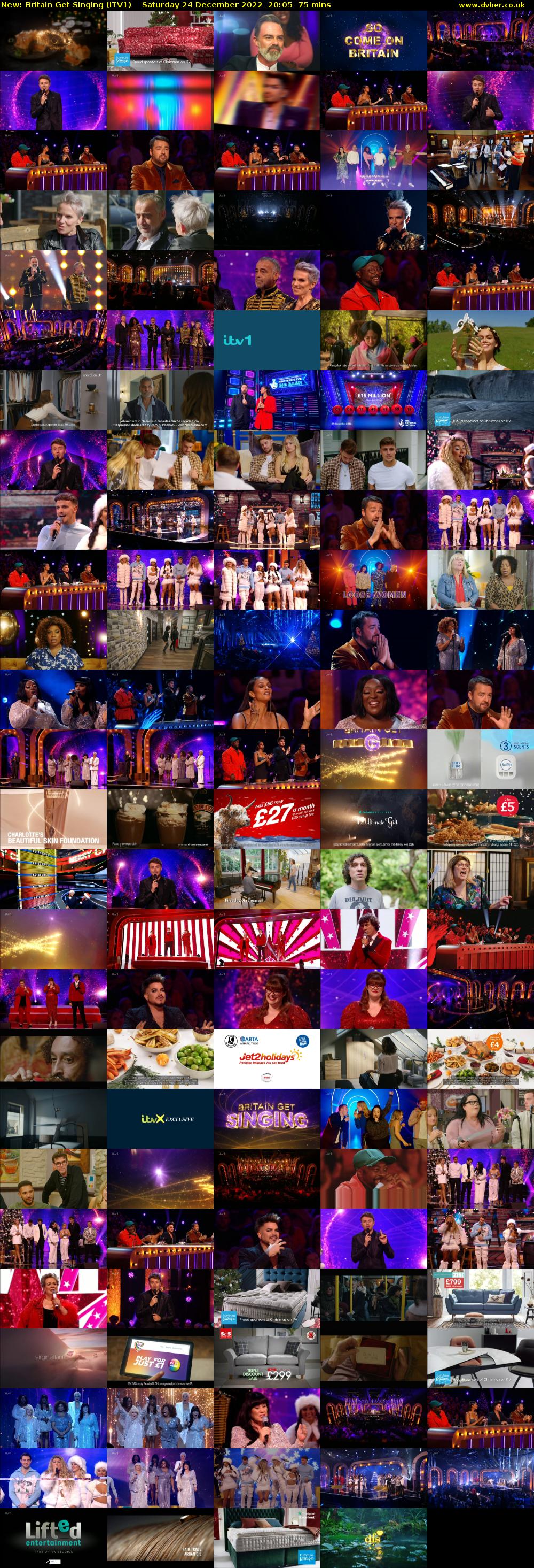 Britain Get Singing (ITV1) Saturday 24 December 2022 20:05 - 21:20