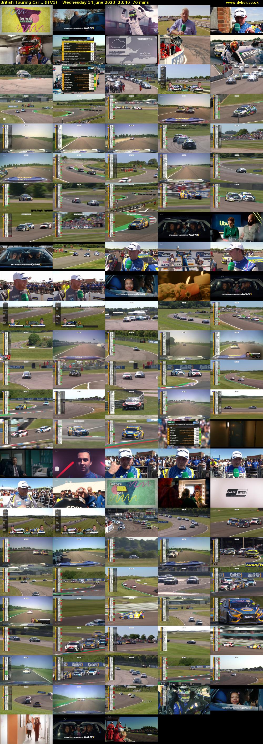 British Touring Car... (ITV1) Wednesday 14 June 2023 23:40 - 00:50