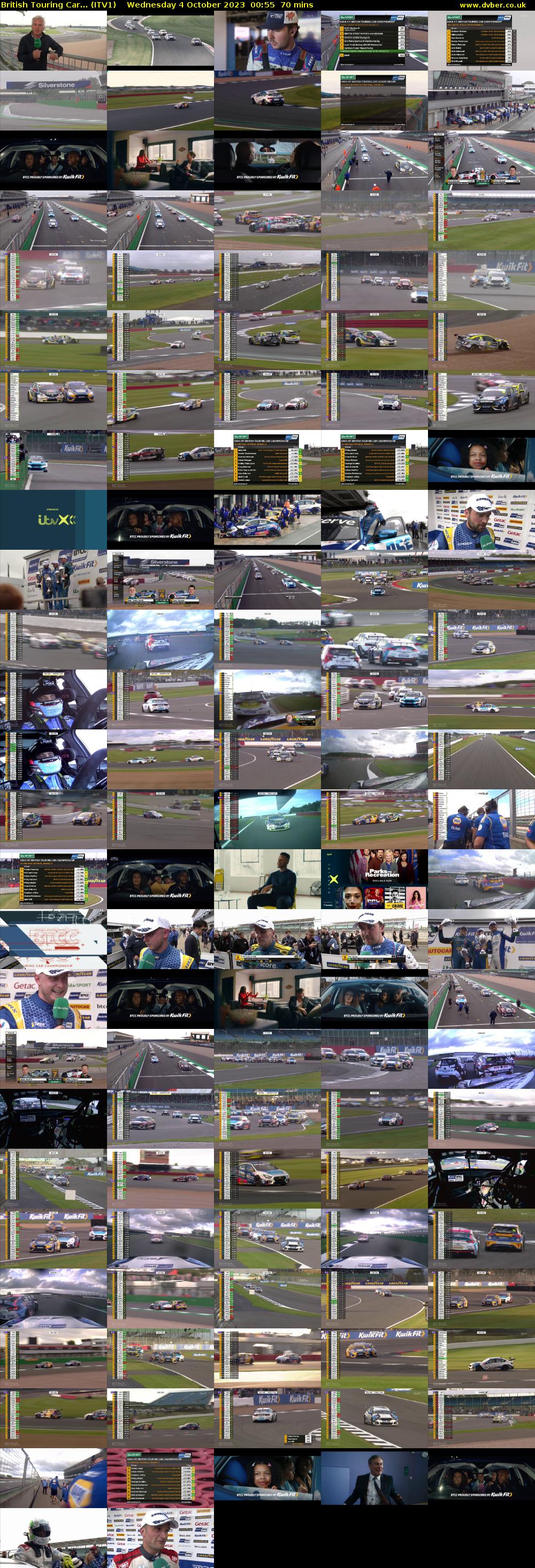 British Touring Car... (ITV1) Wednesday 4 October 2023 00:55 - 02:05
