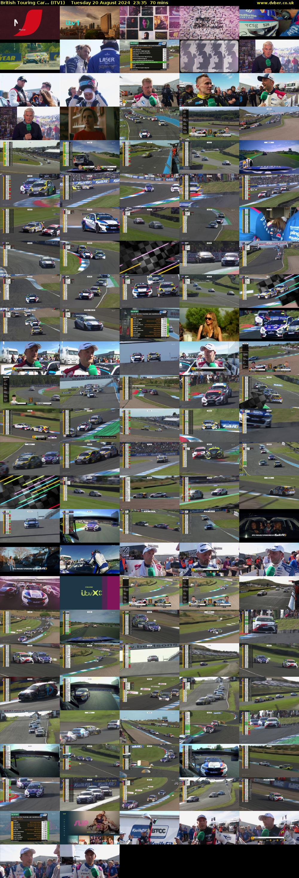 British Touring Car... (ITV1) Tuesday 20 August 2024 23:35 - 00:45