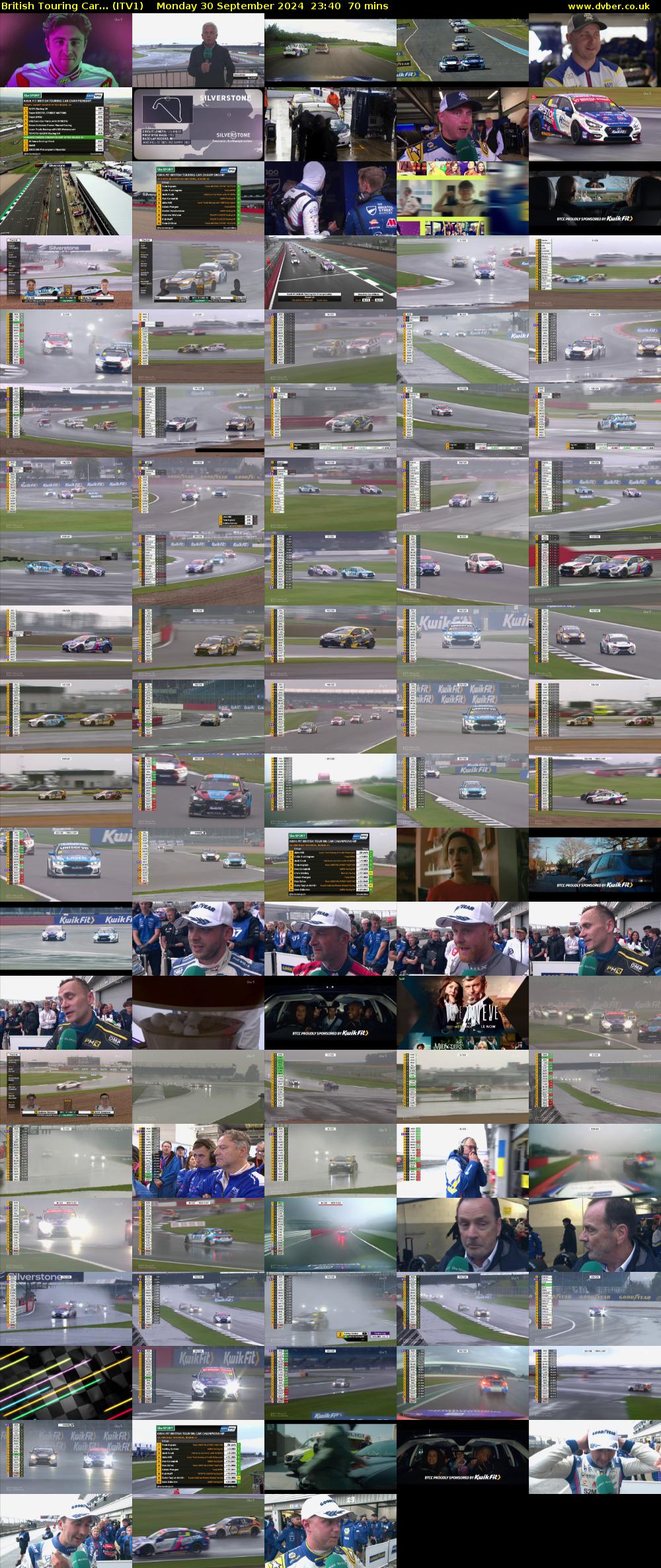 British Touring Car... (ITV1) Monday 30 September 2024 23:40 - 00:50