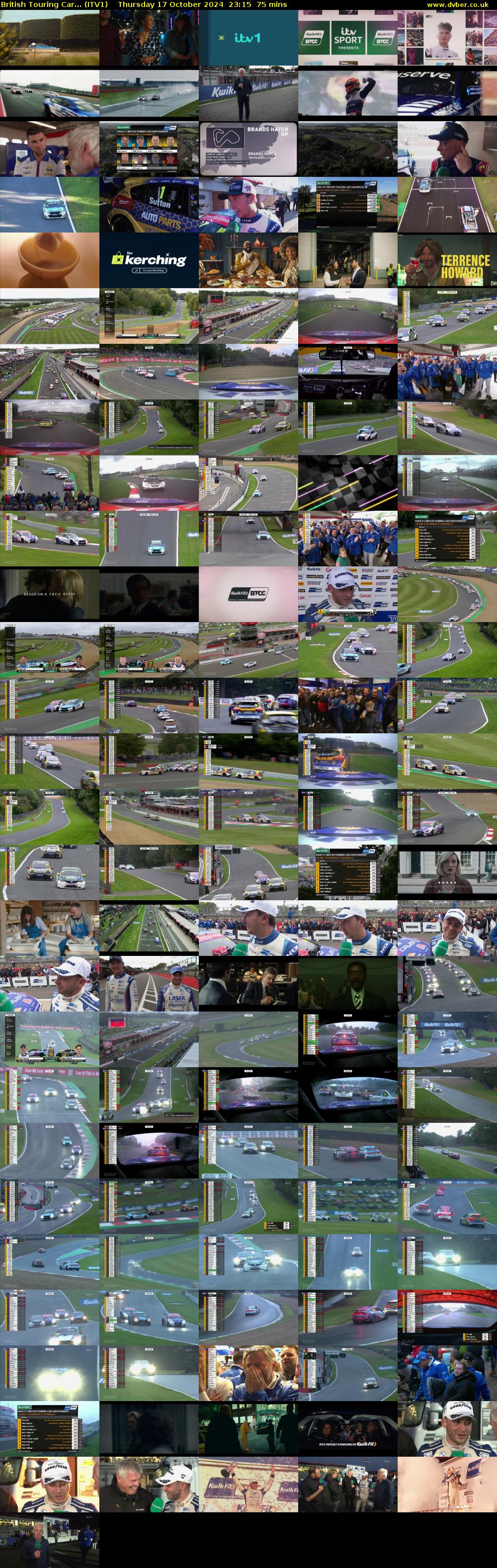 British Touring Car... (ITV1) Thursday 17 October 2024 23:15 - 00:30