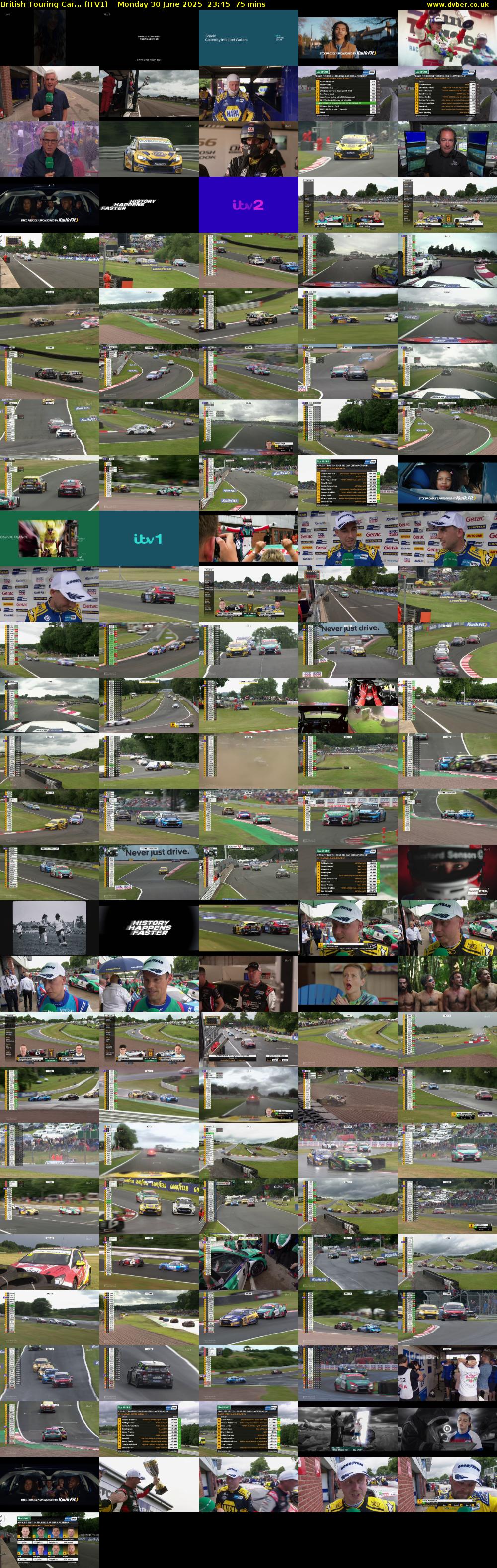 British Touring Car... (ITV1) Monday 30 June 2025 23:45 - 01:00
