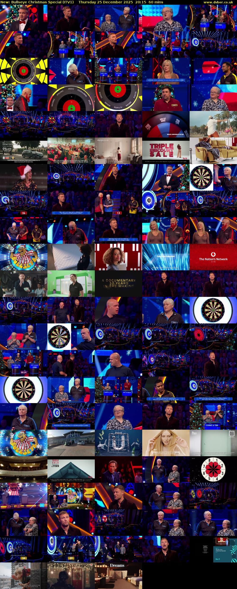 Bullseye Christmas Special (ITV1) Thursday 25 December 2025 20:15 - 21:15