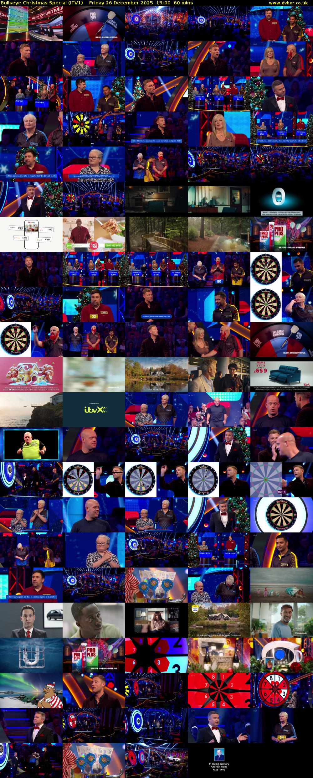 Bullseye Christmas Special (ITV1) Friday 26 December 2025 15:00 - 16:00