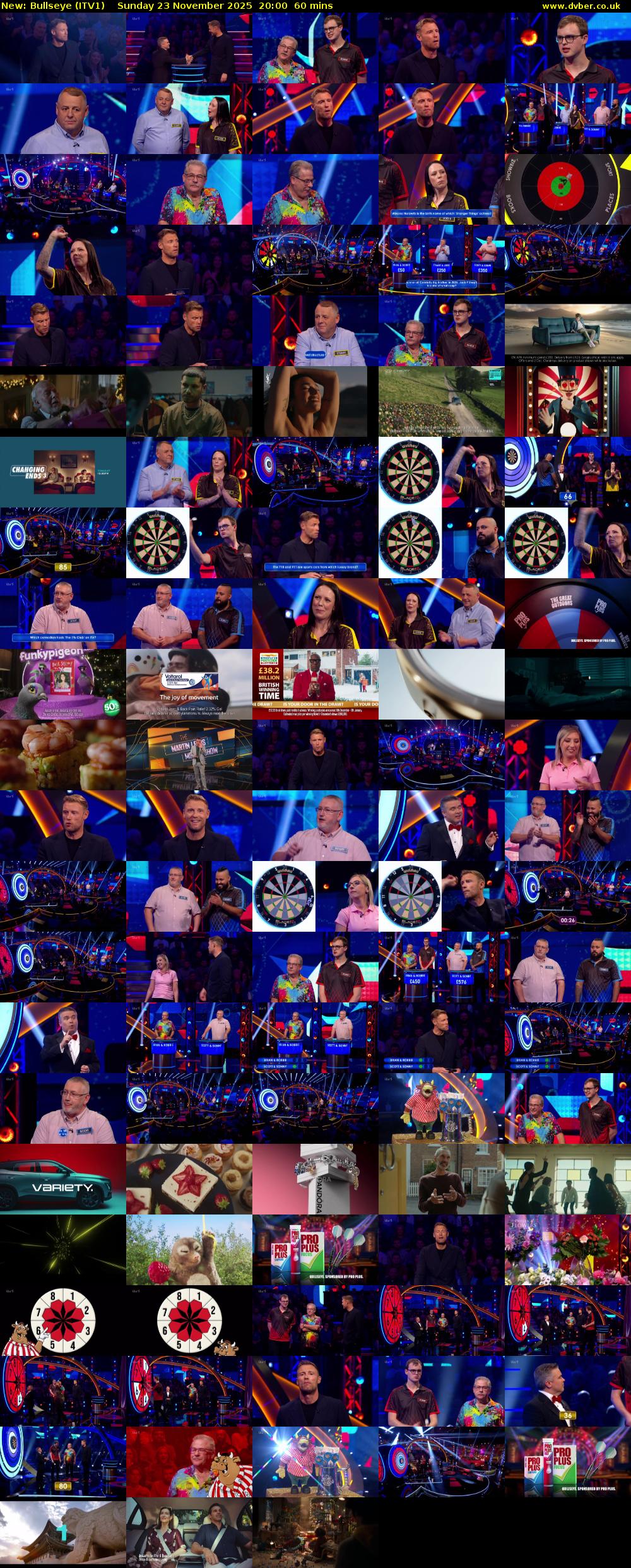 Bullseye (ITV1) Sunday 23 November 2025 20:00 - 21:00