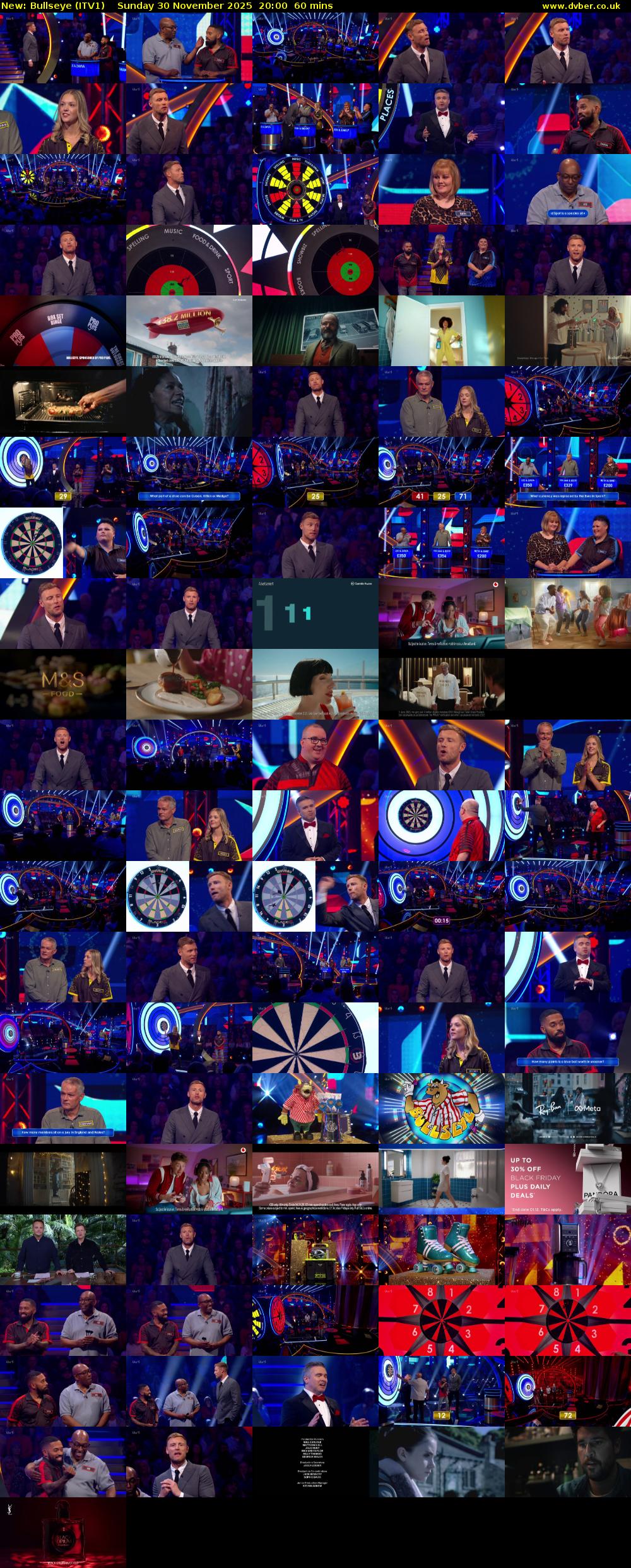 Bullseye (ITV1) Sunday 30 November 2025 20:00 - 21:00