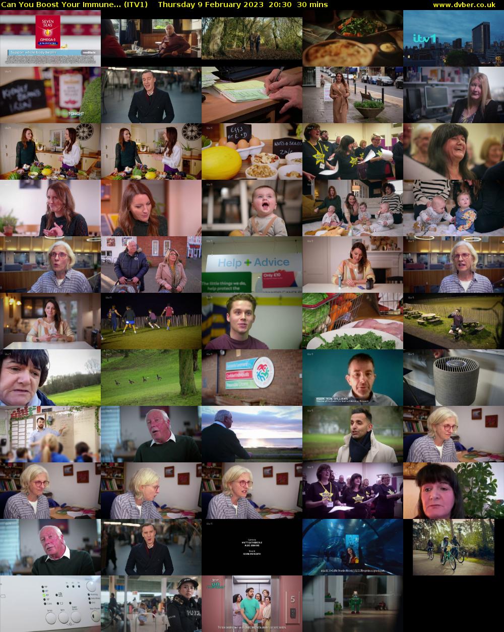 Can You Boost Your Immune... (ITV1) Thursday 9 February 2023 20:30 - 21:00