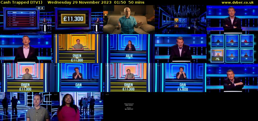 Cash Trapped (ITV1) Wednesday 29 November 2023 01:50 - 02:40