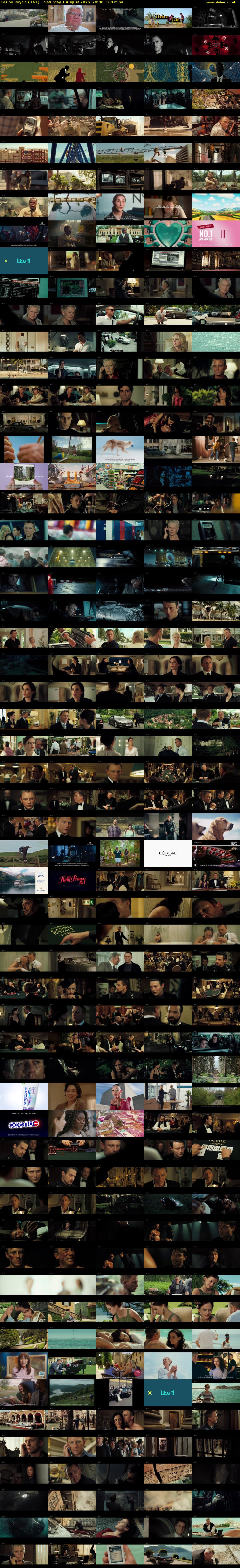Casino Royale (ITV1) Saturday 1 August 2026 20:00 - 22:40