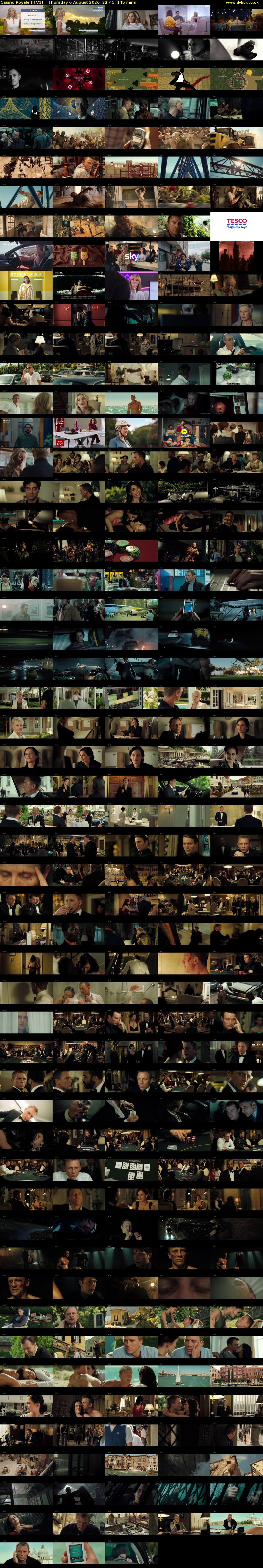 Casino Royale (ITV1) Thursday 6 August 2026 22:45 - 01:10
