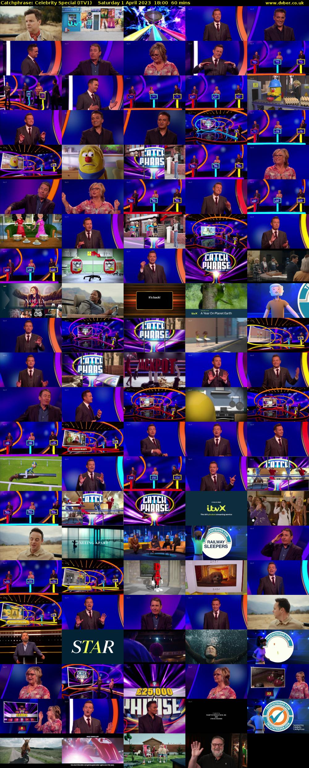 Catchphrase: Celebrity Special (ITV1) Saturday 1 April 2023 18:00 - 19:00