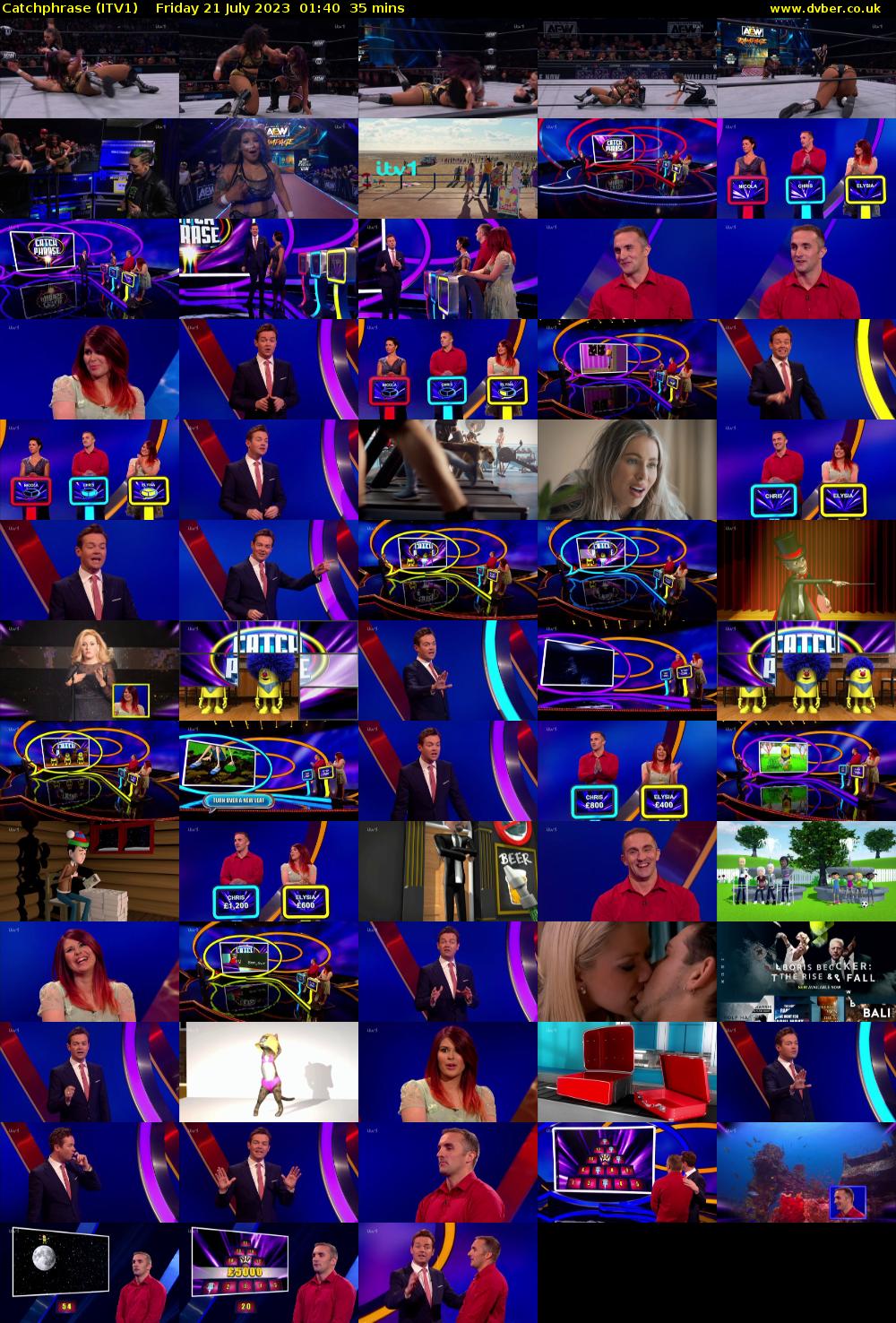 Catchphrase (ITV1) Friday 21 July 2023 01:40 - 02:15
