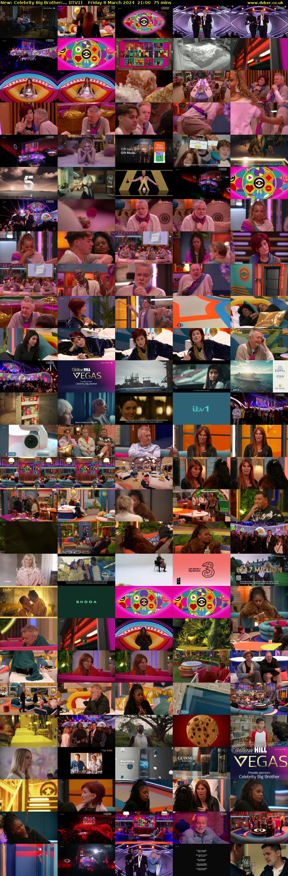 Celebrity Big Brother:... (ITV1) Friday 8 March 2024 21:00 - 22:15