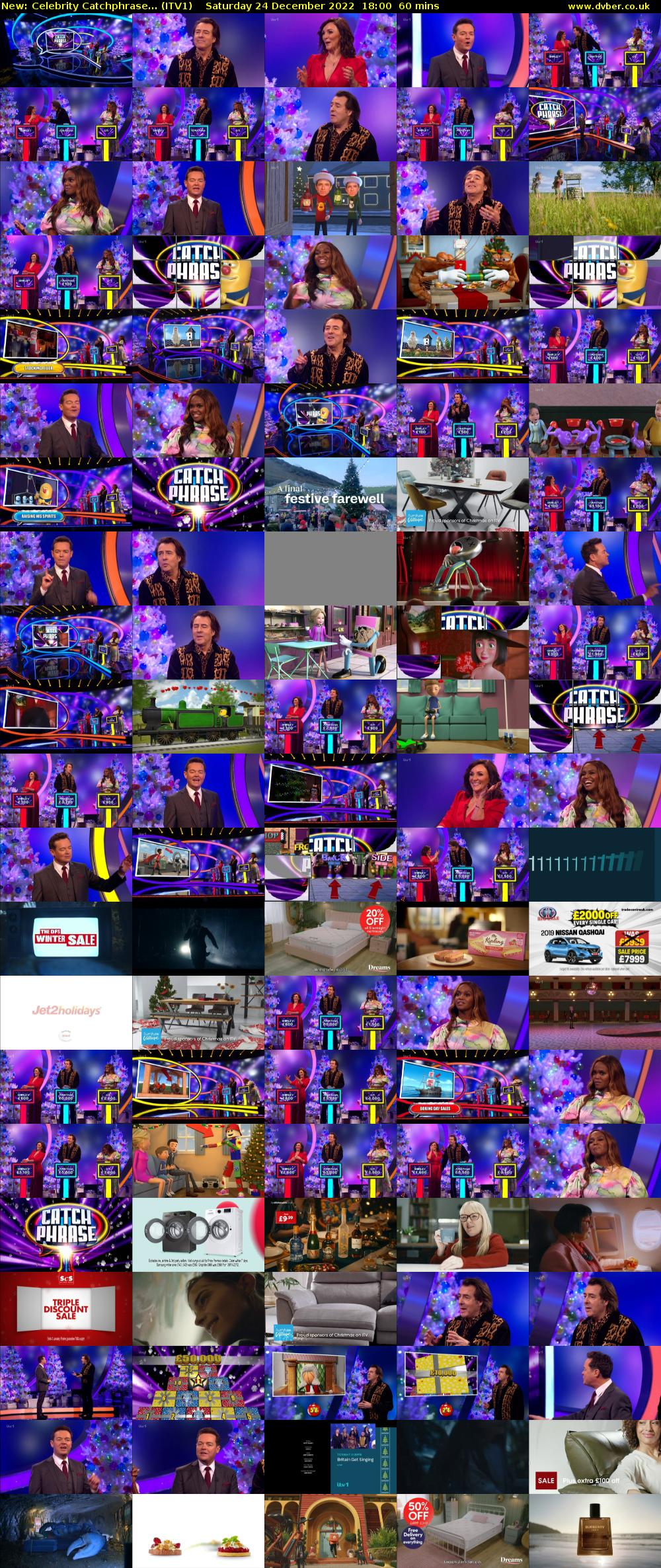 Celebrity Catchphrase... (ITV1) Saturday 24 December 2022 18:00 - 19:00