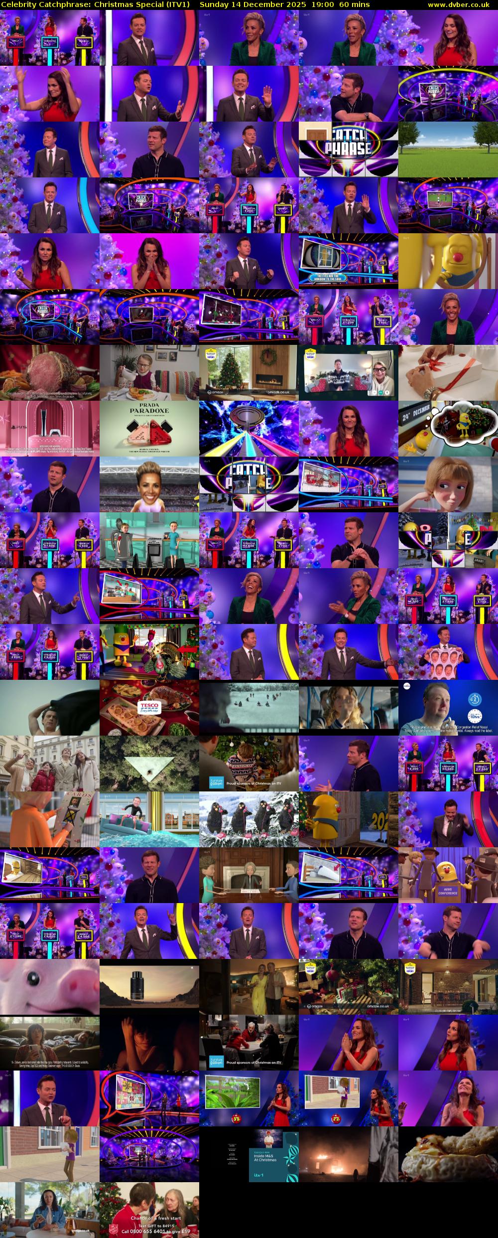 Celebrity Catchphrase: Christmas Special (ITV1) Sunday 14 December 2025 19:00 - 20:00