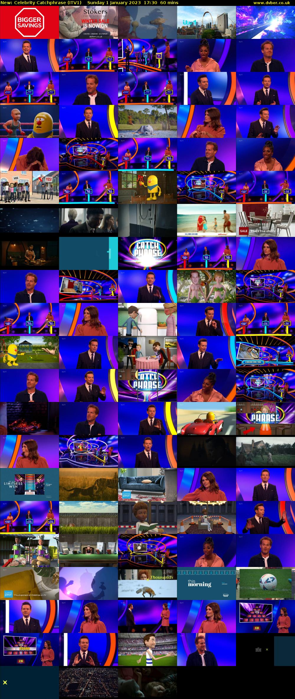 Celebrity Catchphrase (ITV1) Sunday 1 January 2023 17:30 - 18:30