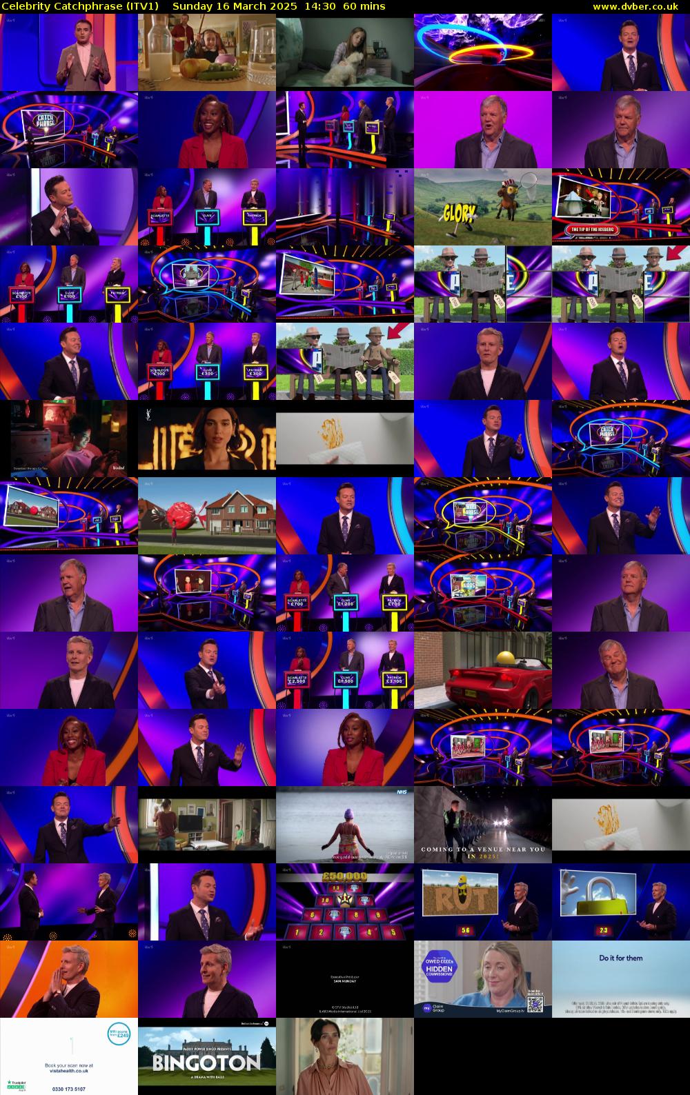 Celebrity Catchphrase (ITV1) Sunday 16 March 2025 14:30 - 15:30
