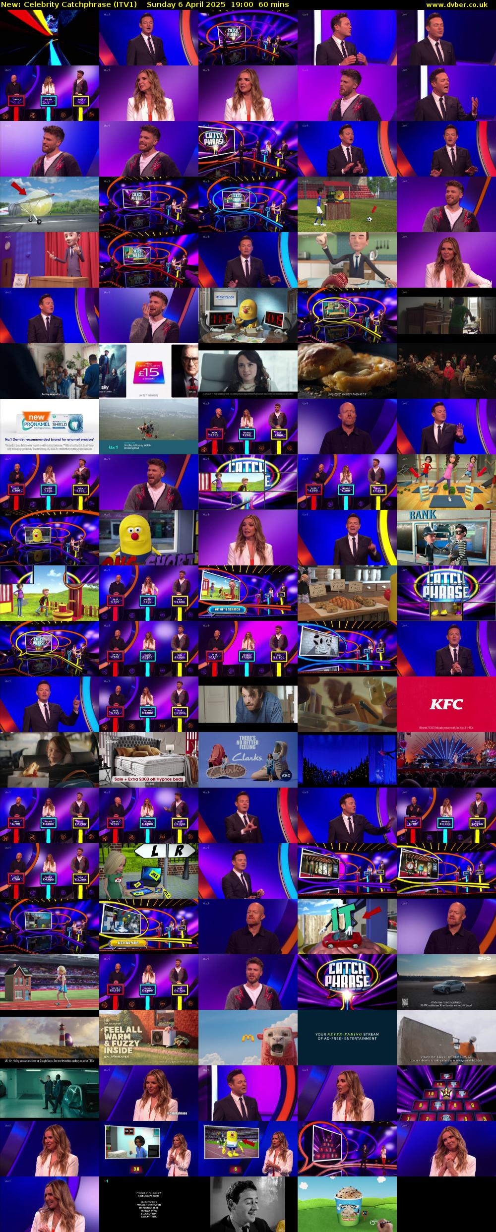 Celebrity Catchphrase (ITV1) Sunday 6 April 2025 19:00 - 20:00