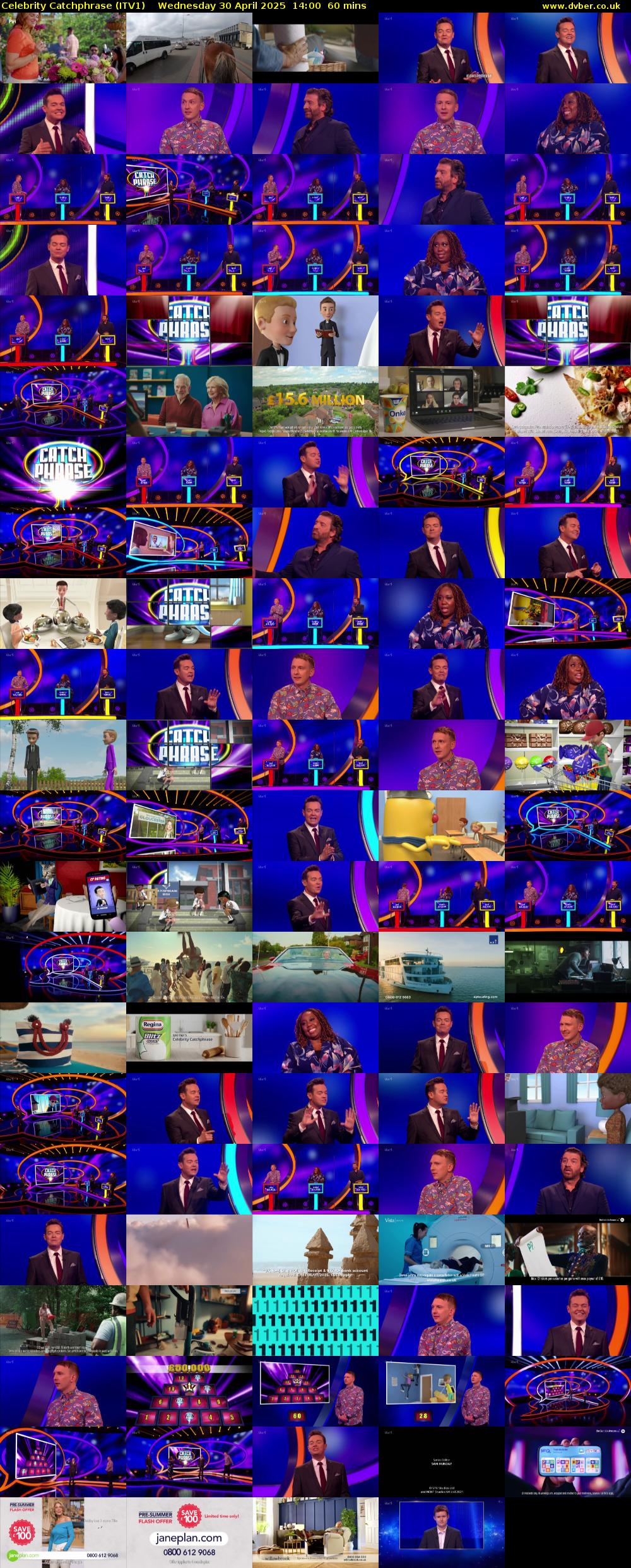 Celebrity Catchphrase (ITV1) Wednesday 30 April 2025 14:00 - 15:00