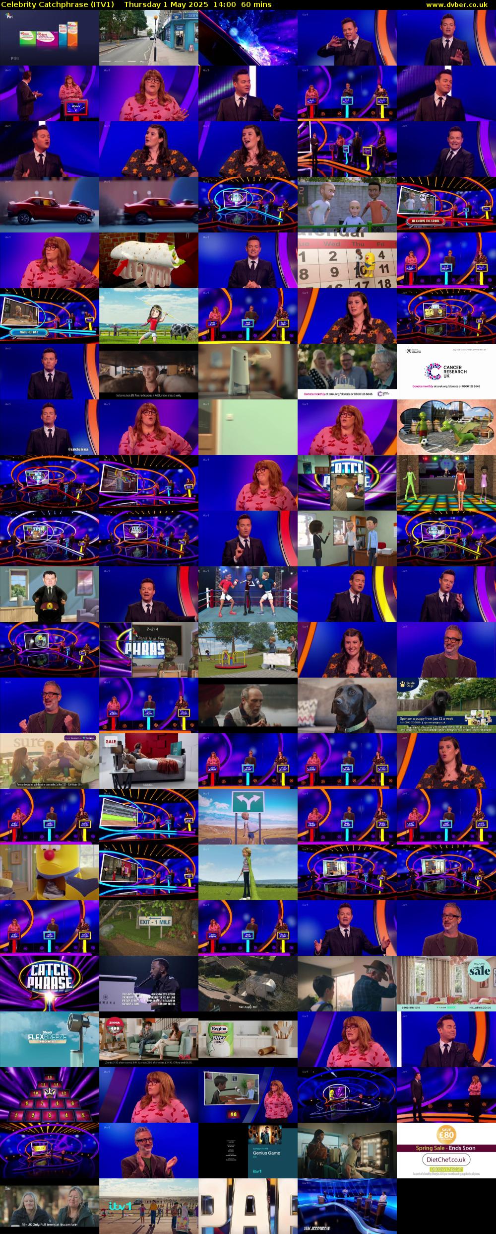 Celebrity Catchphrase (ITV1) Thursday 1 May 2025 14:00 - 15:00