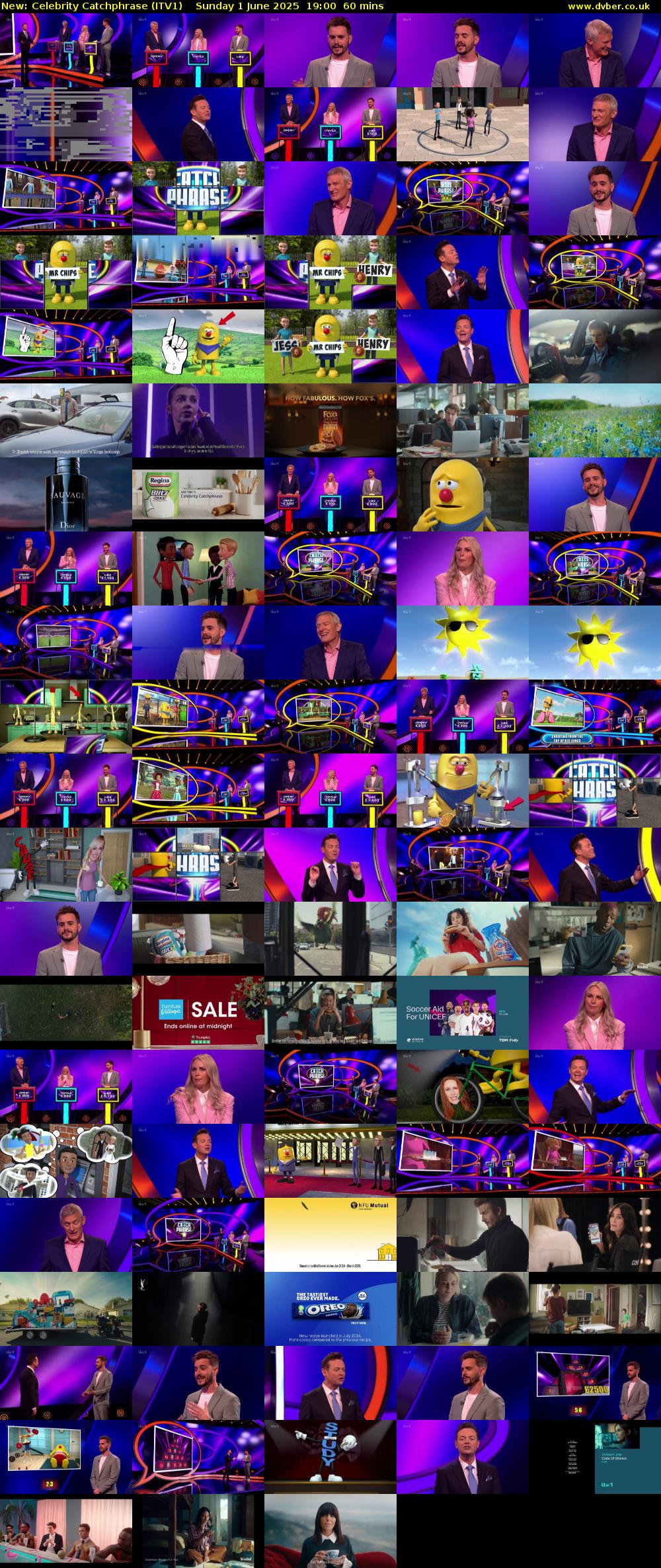 Celebrity Catchphrase (ITV1) Sunday 1 June 2025 19:00 - 20:00