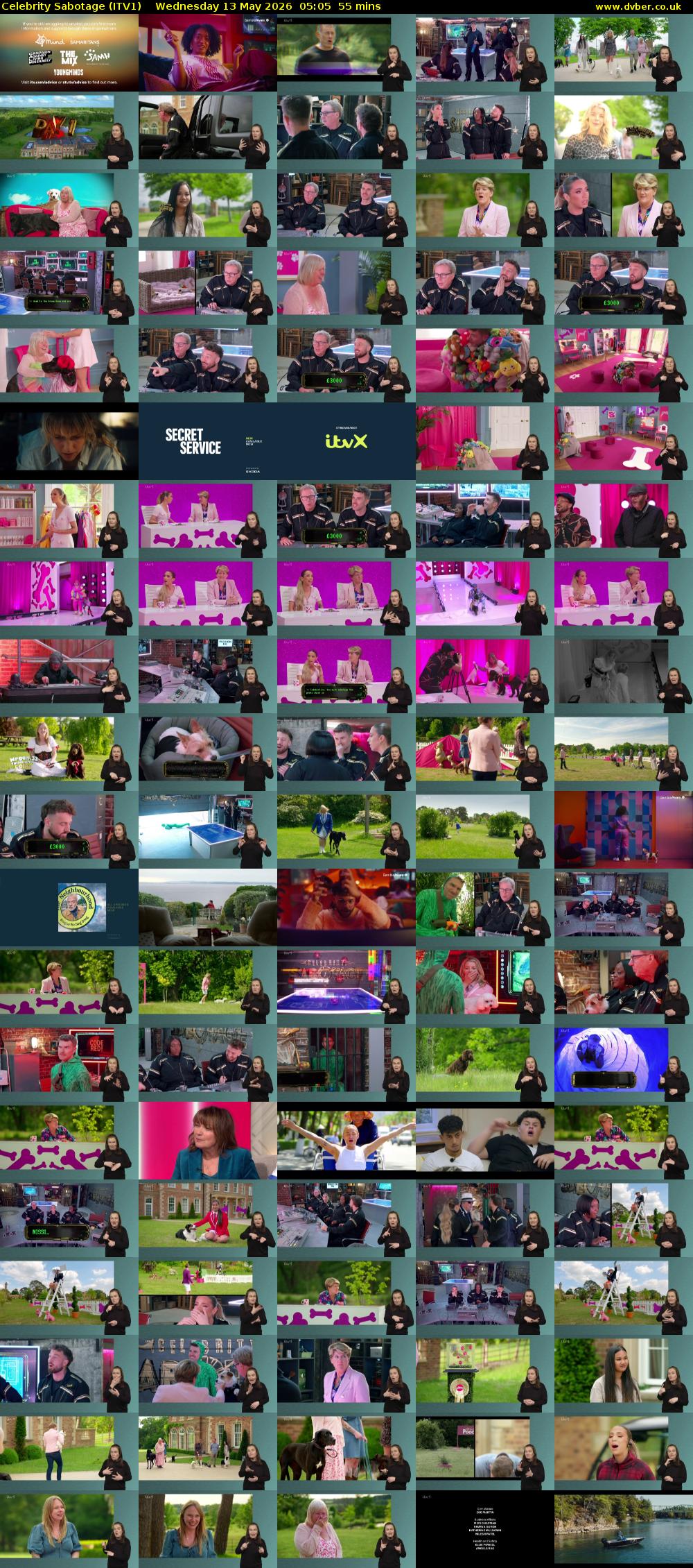 Celebrity Sabotage (ITV1) Wednesday 13 May 2026 05:05 - 06:00