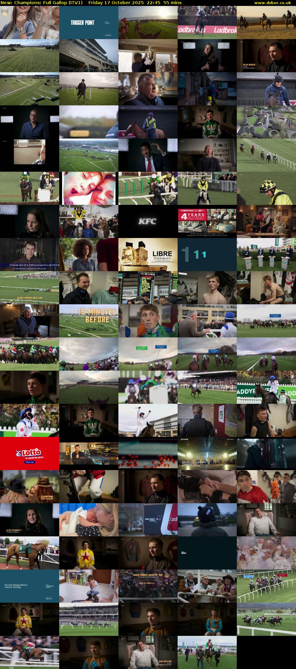 Champions: Full Gallop (ITV1) Friday 17 October 2025 22:45 - 23:40