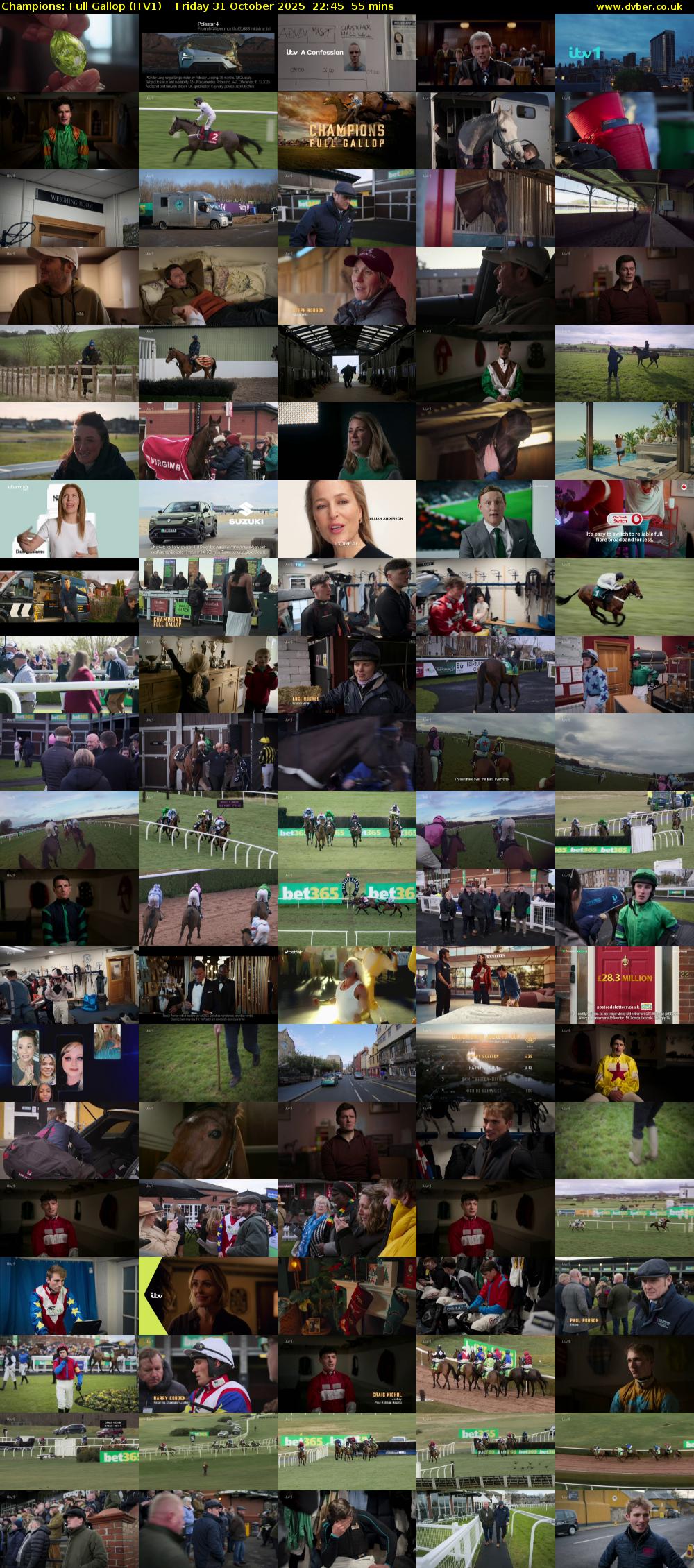 Champions: Full Gallop (ITV1) Friday 31 October 2025 22:45 - 23:40