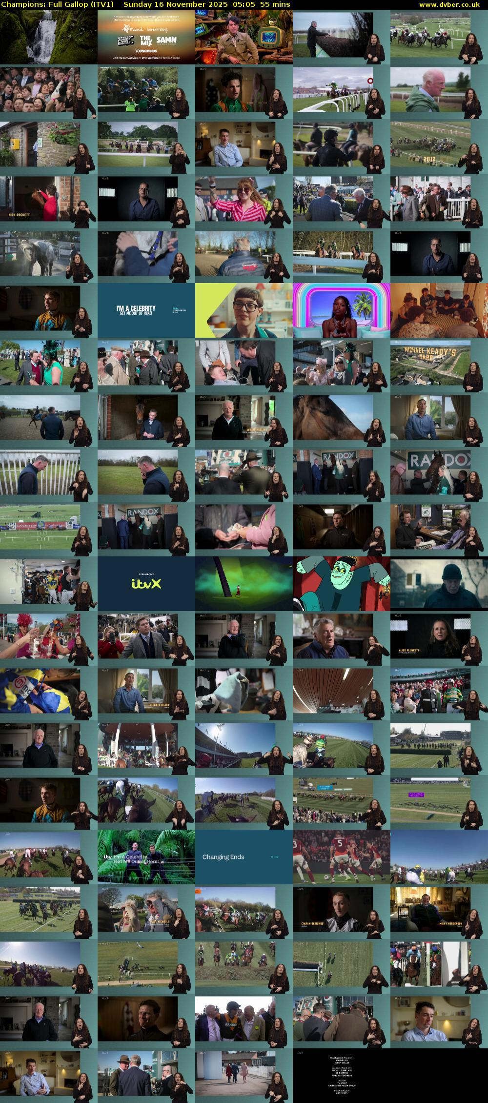 Champions: Full Gallop (ITV1) Sunday 16 November 2025 05:05 - 06:00