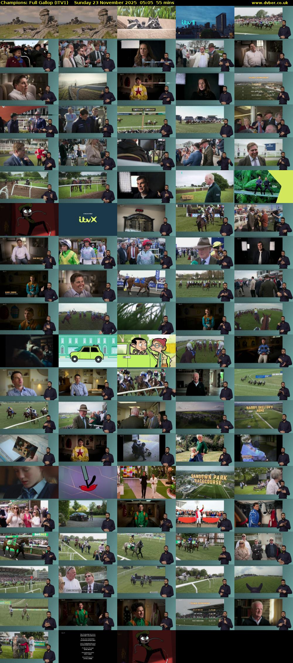 Champions: Full Gallop (ITV1) Sunday 23 November 2025 05:05 - 06:00