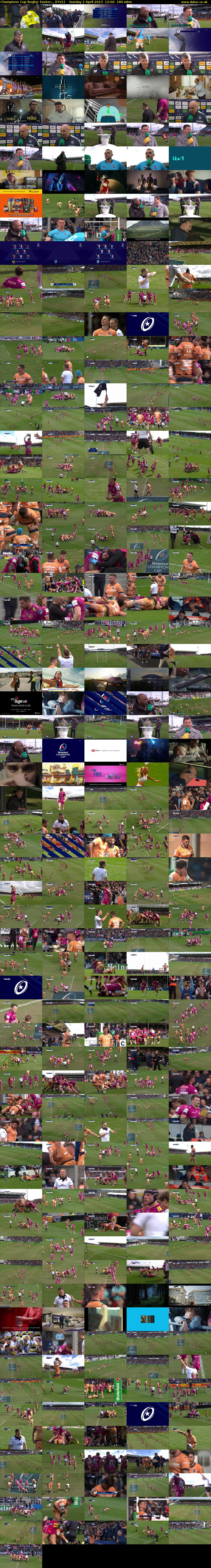 Champions Cup Rugby: Exeter... (ITV1) Sunday 2 April 2023 12:00 - 15:00
