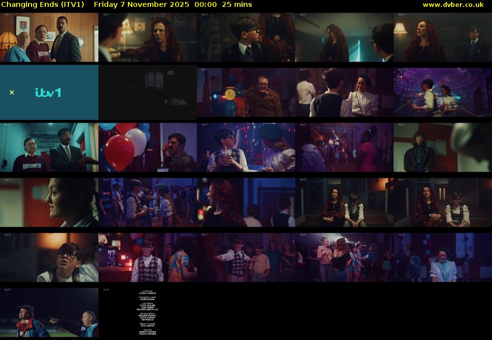 Changing Ends (ITV1) Friday 7 November 2025 00:00 - 00:25