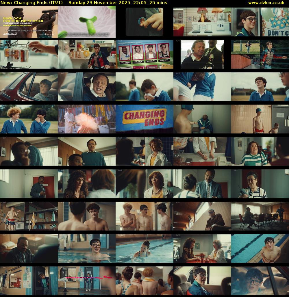 Changing Ends (ITV1) Sunday 23 November 2025 22:05 - 22:30