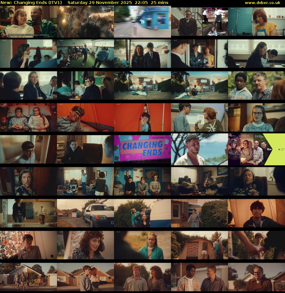 Changing Ends (ITV1) Saturday 29 November 2025 22:05 - 22:30