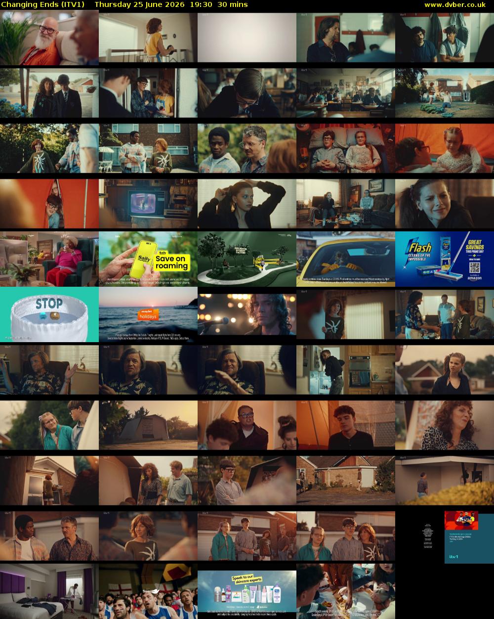 Changing Ends (ITV1) Thursday 25 June 2026 19:30 - 20:00