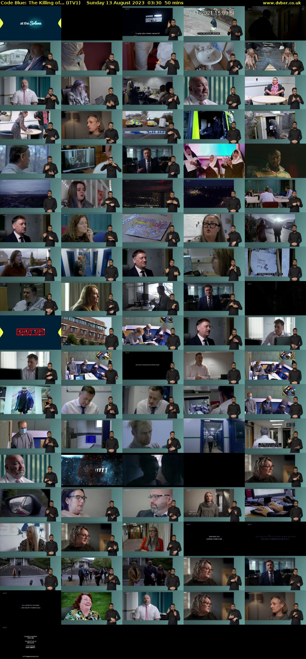 Code Blue: The Killing of... (ITV1) Sunday 13 August 2023 03:30 - 04:20