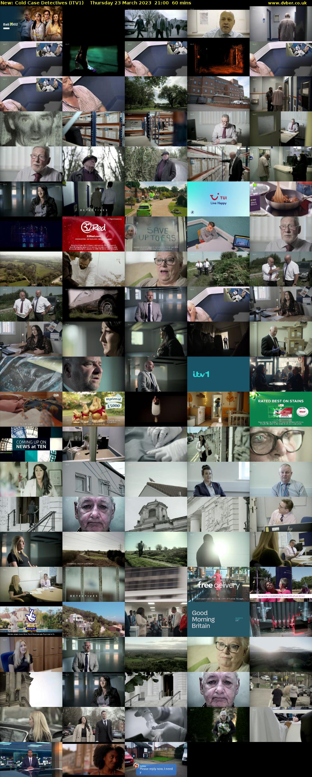 Cold Case Detectives (ITV1) Thursday 23 March 2023 21:00 - 22:00