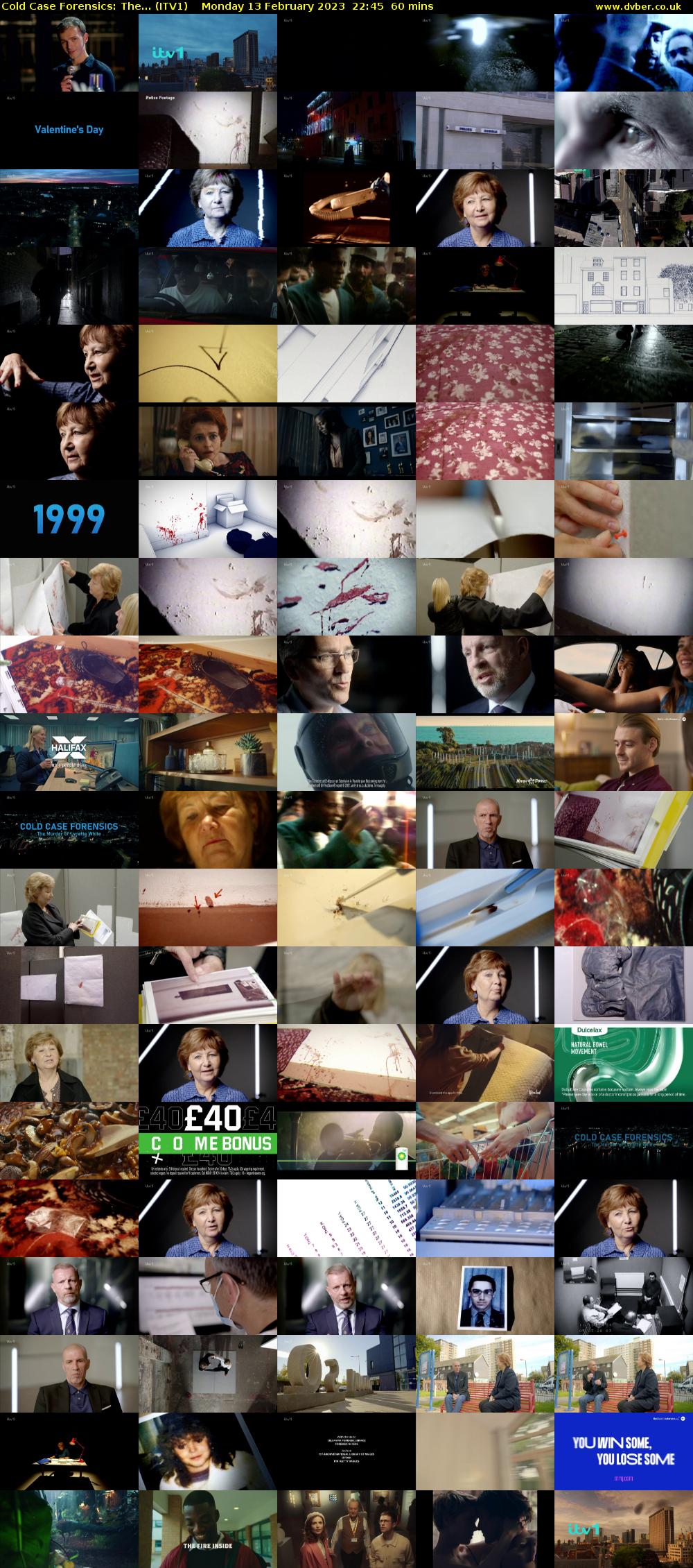 Cold Case Forensics: The... (ITV1) Monday 13 February 2023 22:45 - 23:45