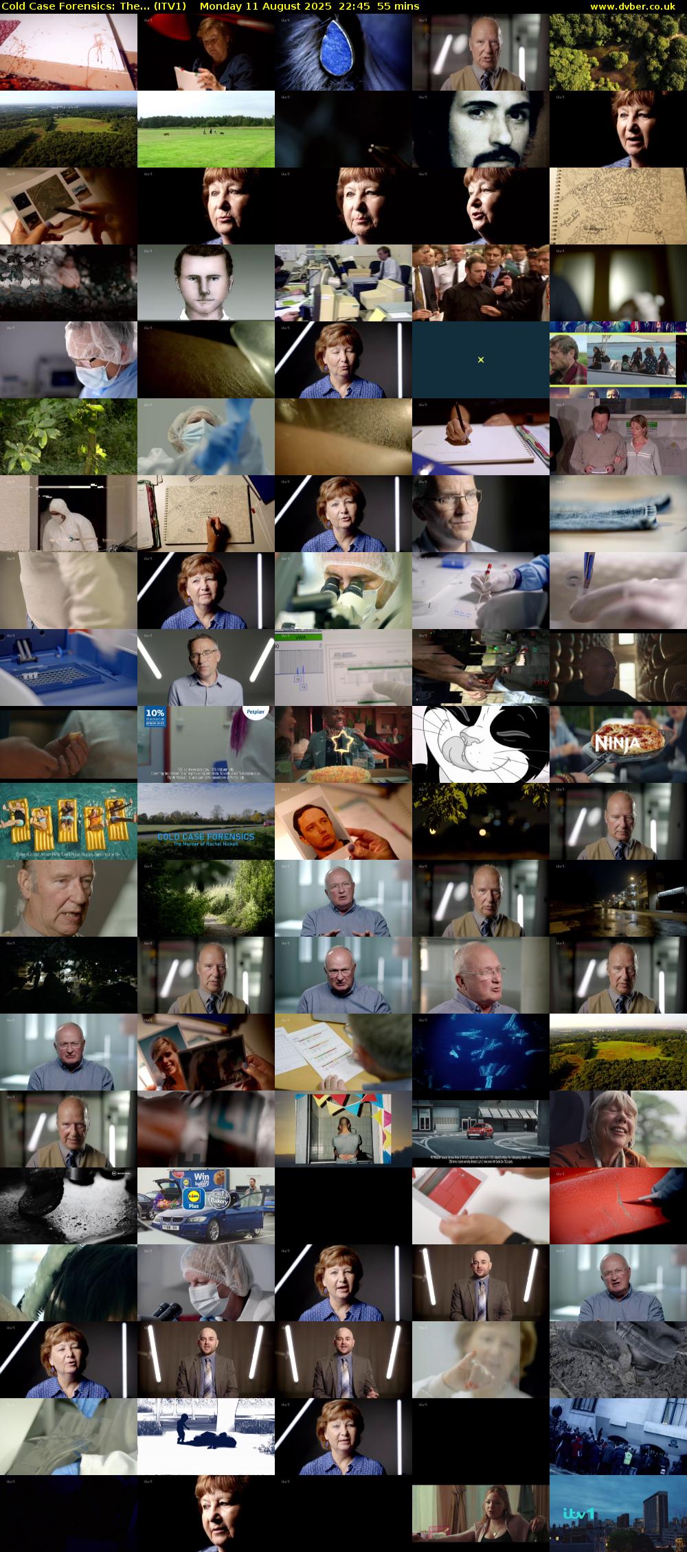 Cold Case Forensics: The... (ITV1) Monday 11 August 2025 22:45 - 23:40