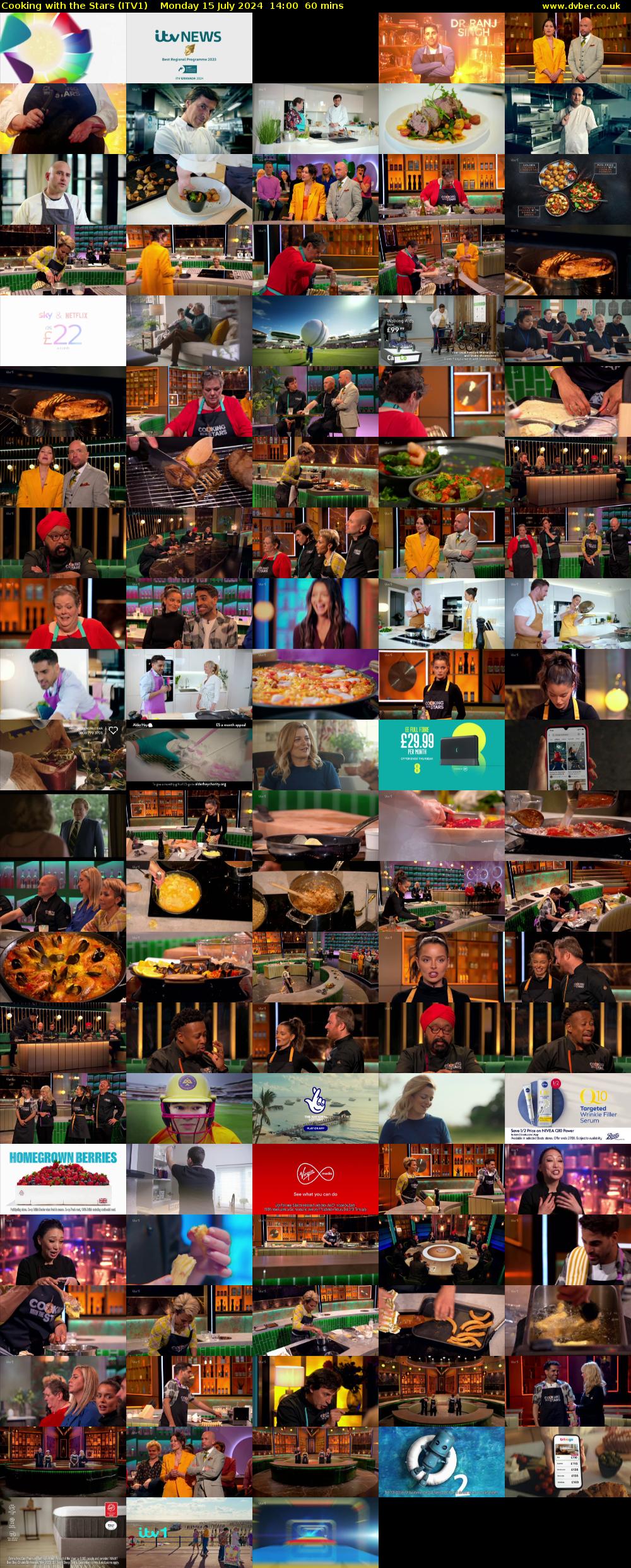Cooking with the Stars (ITV1) Monday 15 July 2024 14:00 - 15:00